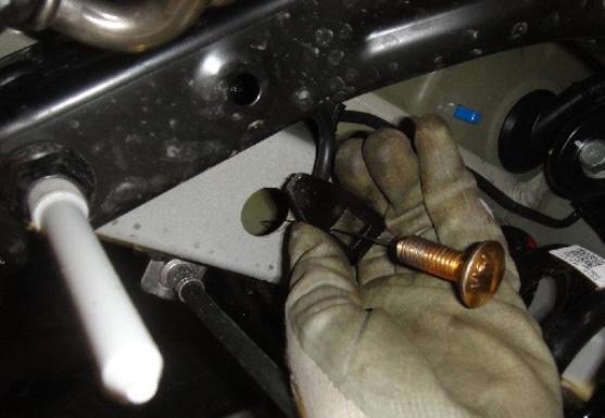 NOTE: On all wheel drive vehicles lower the exhaust by removing (2) rubber isolators.