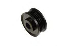 W055-52 SERPENTINE PULLEY HONDA 13743 101211-9810 17mm BORE, 65mm OD, 24.7mm W, 11mm DEEP, 15mm BELT, 9.3mm TO FIRST GROOVE.