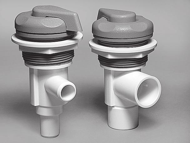 Spa Valves / On/Off Turn Valves Shuts off with a 180 turn Available in two body sizes: - ¾" Socket or ¾" Shur-Grip