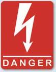 Danger This symbol indicates warnings for danger to life, especially due to high voltage.