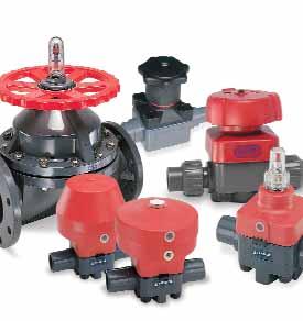 DIAPHRAGM VALVES Diaphragm valves are the perfect solution when precise flow throttling is required. The weir style design - no dead space in the valve - is extremely good for abrasive slurries.