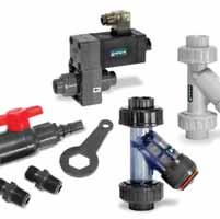 Pressure: up to 150 PSI depending on the size Sizes: 1/2" 4" SF Series Solenoid The SF is a 100% duty cycle solenoid valve, and is available in PVC with EPDM or Viton seals.