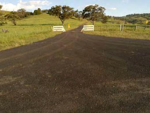 4.9 M010 COOLAH CREEK RD STATE FOREST RD PANDORA RD Description: Sharp right hand turn from Coolah Creek Rd into State Forest Rd. Issue: Intersection width is inadequate for an over dimensional turn.