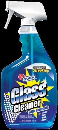 Cleans windshields, glass windows, mirrors, appliances, ceramic tile, chrome, stainless steel, and aluminum.
