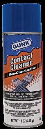 Cleans sensitive electronic components. Penetrates hard to reach areas.