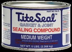 water heater fittings, gas range valves, etc. Seals with gasket; or as a gasket.