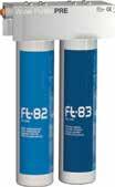 Ft-Line Ft-Line PRE Two Ft filters with 5 µm polypropylene filtration and GAC activated carbon. Suitable as a pre-treatment for domestic osmosis. Composition Ft-82 5 µm filter. Ft-83 carbon filter.
