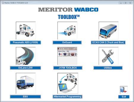 4 4012507a Figure 2.4 From the message box that appears, click on the OnGuard Radar Diagnostics button. Figure 2.5. Figure 2.5 WABCO TOOLBOX 12.