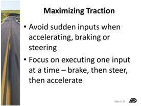 A transfer of weight from one point of the vehicle to another occurs when the driver accelerates, brakes, turns, or performs a combination of these actions.