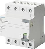 Selection and ordering data (Type AC) -25 Rated residual current I n Rated current I n Max. permissible short-circuit back-up fuse Mounting width DT Article No. www.siemens.com/ product?article No.