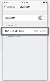 Initiate Bluetooth on your Entune Multimedia Head Unit Once you have Bluetooth enabled on your phone and ready to pair, you will need to initiate Bluetooth on your Entune