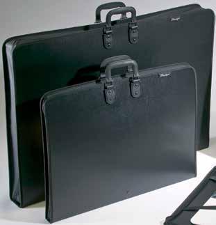 PORTFOLIOS, PRESENTATION CASES, TUBES 35 Studio Series Art Portfolios This zippered portfolio is constructed of durable, heavy-duty black polypropylene with stitched cloth edges for added durability.