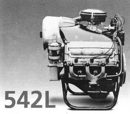 They were equipped with both air-cooled (542L) and water-cooled (542W) variants of a 120 degree V-6 engine, designed exclusively for Studebaker.