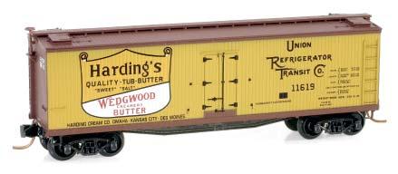Rolling Stock Soon-To-Be-Out 50 Standard Box Car, Single Door Container Corporation Rd# 20 Item #031 00 210 $ 23.75 40 Double-Sheathed Wood Reefer Harding Butter-URTC Rd# 11619 Item #049 00 540 $ 22.