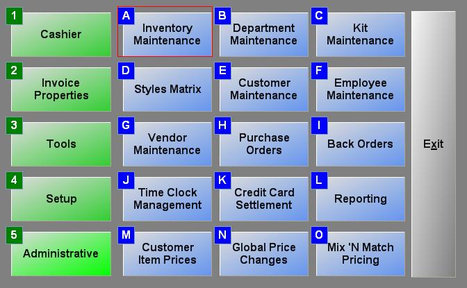 Manually Creating Each Item in Inventory Maintenance To create an item