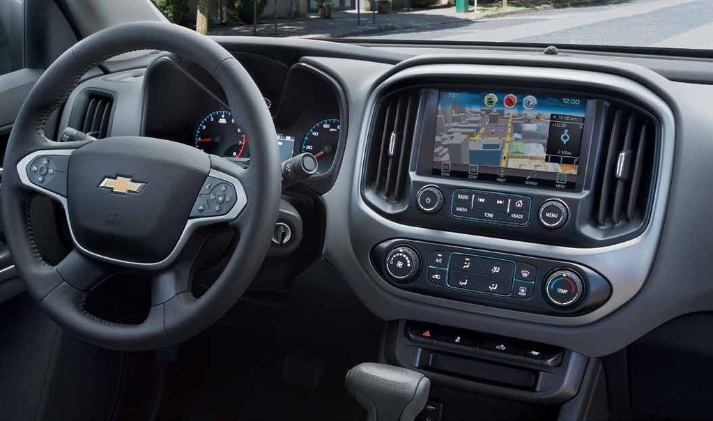 TECHNOLOGY 8-INCH DIAGONAL COLOR TOUCH-SCREEN. Available Chevrolet MyLink 1 lets you arrange icons and features on the 8-inch diagonal color touch-screen.