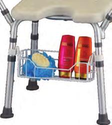 Bath Seat Basket 9605-R 5 Attaches to most bath seat arms (3/4 diameter tube) or