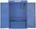 Workshop Equipment Tool Cabinets 1400 L Tool cabinet Body: Dimensions: H 970 x W 650 x D 250 mm With storage, three drawers and fixed tool holders, e.g. for set S 1400 With loose modules for sockets, ratchets, extensions, etc.