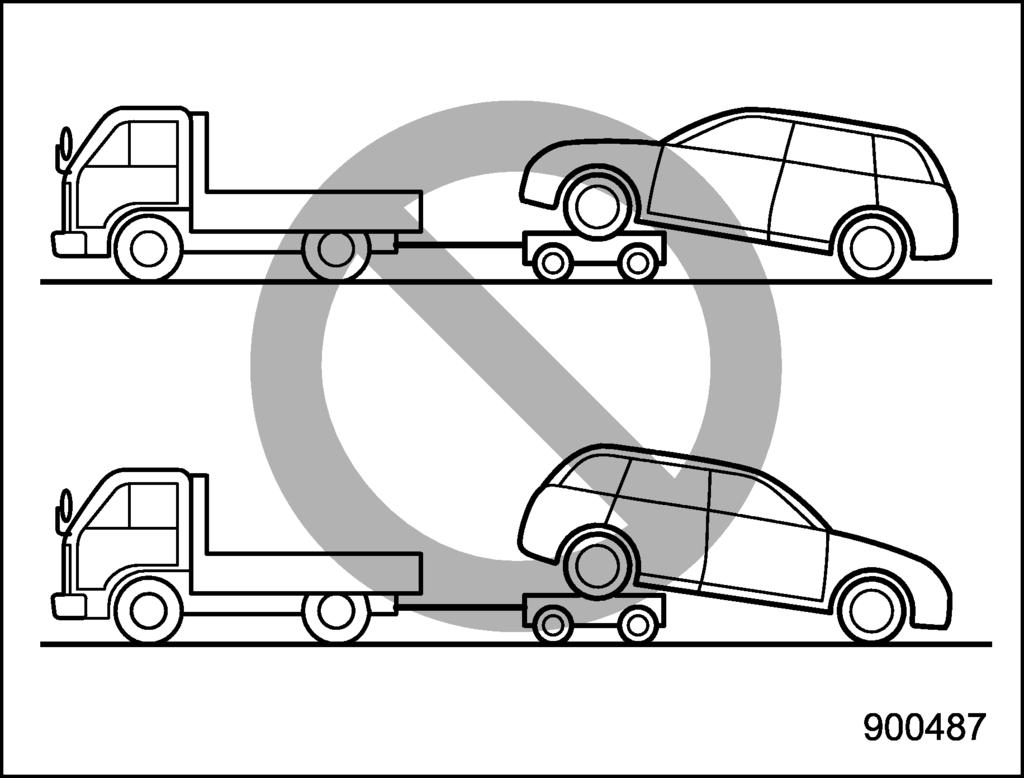 In case of emergency/towing 9-13 Towing If towing is necessary, it is best done by your SUBARU dealer or a commercial towing service. Observe the following procedures for safety.