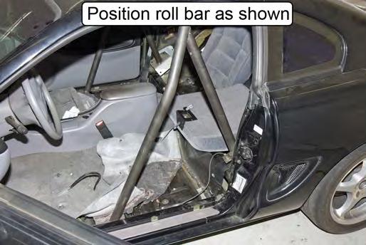 Follow the same procedure you used for removal, only in reverse (Steps 43-52). 56. Position the roll bar so the rear support pads are resting near the rear seat bulkhead. 52.