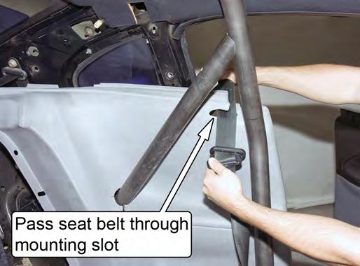 60. Using at least two people, slide the roll bar back into its final mounting position.