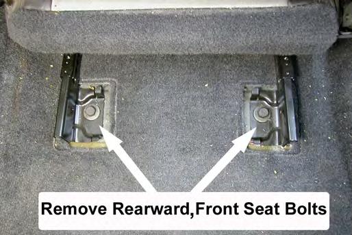 nuts retaining each seat.