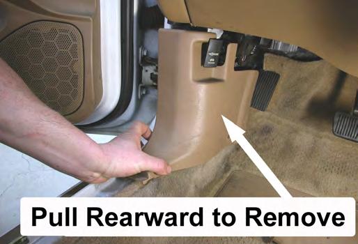 Remove the rear lower seat from the vehicle by