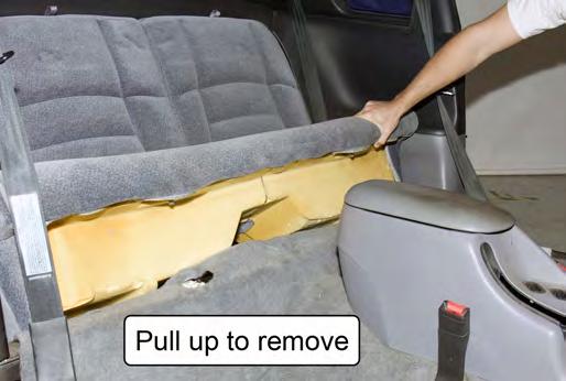 Remove the plastic retainer from the driver-