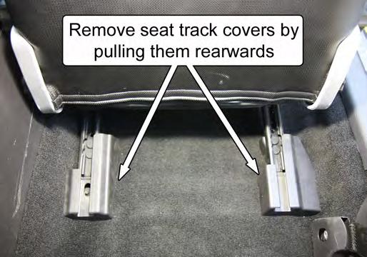 remove the two seat track