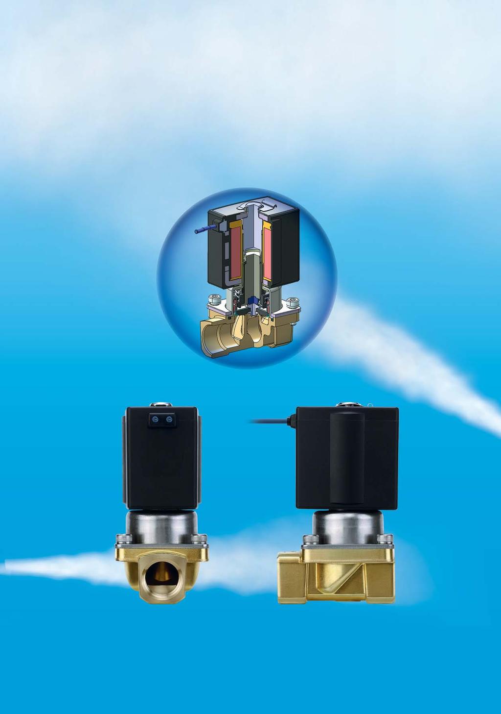 Pilot Operated -Port Solenoid Valve/ Zero Pressure Differential Operation For Steam Compact and Lightweight New Enclosure: IP65 Low-noise construction Operation noise is