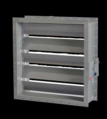 Square multi-leaf damper Multi-leaf dampers are used to regulate the volumetric air flow and pressure and to shut off line cross sections in air conditioning systems.