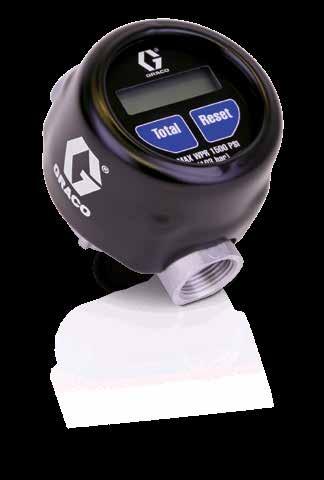 Oil Gear Lube ATF Anti- Freeze IM20 Electronic In-Line Meter High-Flow In-Line Meter Graco s IM20 in-line meter is weather-rated and shock-resistant, protecting the electronics from intense,