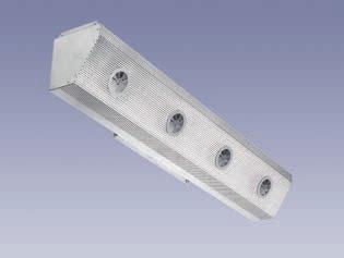 For these applications provides the trapezoidal and semitrapezoidal displacement outlets.