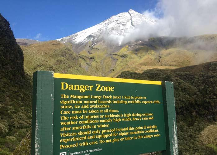 I love it when a hike start out with a Danger