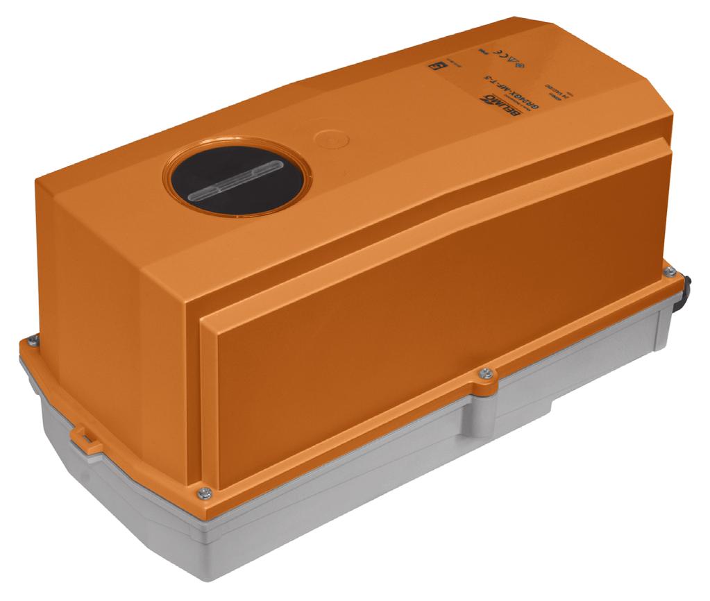 echnical data sheet SFG- Spring return actuator with emergency function in the IP66 I protective protecti e housing for adjusting air dampers in industrial plants and in technical building