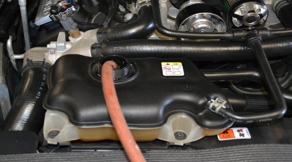 Make sure the car is turned off and is cool down before proceeding with the removal and installation of the C&R Racing Reservoir Set. 2. Set Emergency Brake and block the rear wheels. 3.