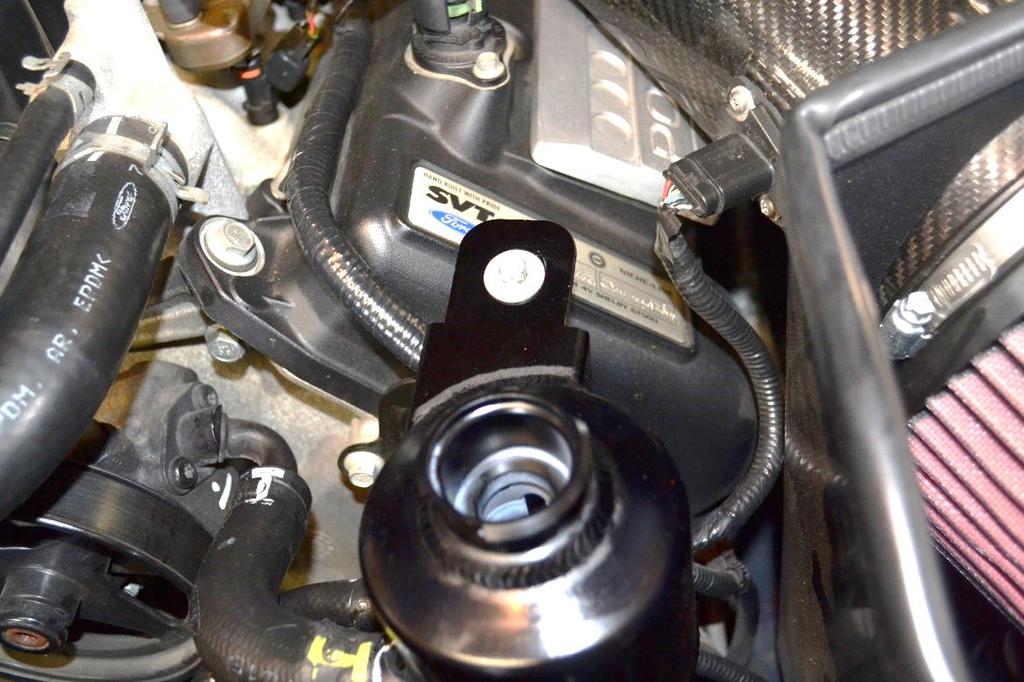 28. Grab the C&R Power Steering Reservoir and connect the upper and lower hoses.