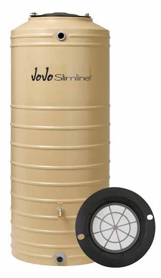 THE PERFET SELETION THE 750L JOJO SLIMLINE IS AVAILABLE IN THE FOLLOWING OPTIO: 750L SLIMLINE RANGE A SLIMLINE FOR YOUR EVERY NEED RAINWATER HARVESTING TANK 01 Fitted with: 01 02 03 Inlet/Overflow -