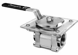 Special Alloy 60 Series Ball Valves 7 Options and Accessories Handles Vented Valves Vent Passage Locking Lever Bracket Handle Oval Handle Internal Vent Option A