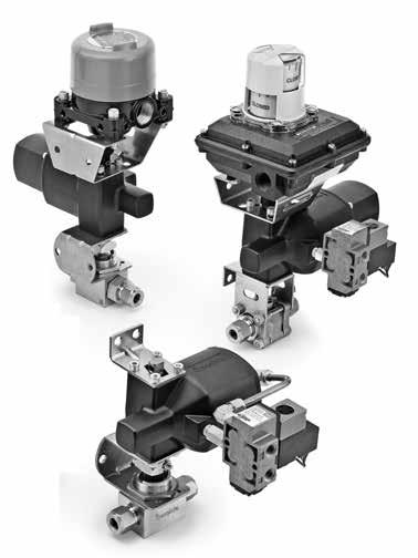 Pneumatic Actuators Swagelok rack and pinion pneumatic actuators are available for the special alloy, 60 series ball valves.