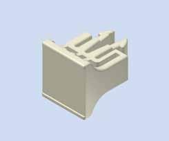 Delivery As single part Polycarbonate, 10% fiber-glass reinforced RAL 7032, pearl gray or black Continous temperature 40 C to + 115 C Fire protection class UL 94 V 0 Ordering details plastic front