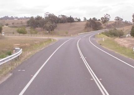 Image 3 - Typical 800 metre radius curve on a two lane rural road Treatments used to address crashes on these curves should look at reducing the severity of the crash only.