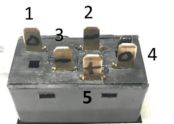 Wires should be connected as follows: Yellow (seat connector) ground (brown wire going into harness) to black (e30 switch) pin 2 and 3 Yellow (seat connector) power (red) to black (e30 switch) pin 5