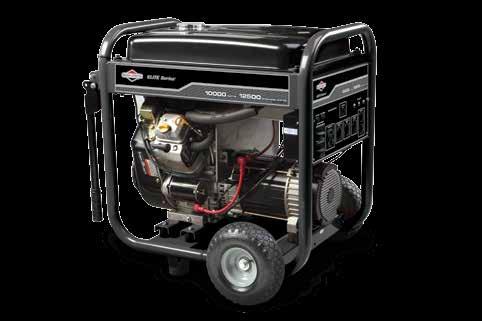 7000 8750 Briggs & Stratton OHV Engine, 420cc Provides up to 9 Hours of Run Time at 50% Load Outlets: 4-120V Household