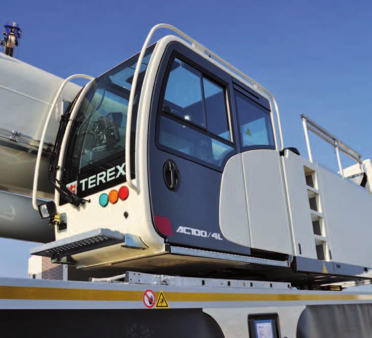 SAFETY COMES STANDARD Safety is of utmost importance on any jobsite and the many features integrated into every Terex all terrain crane help