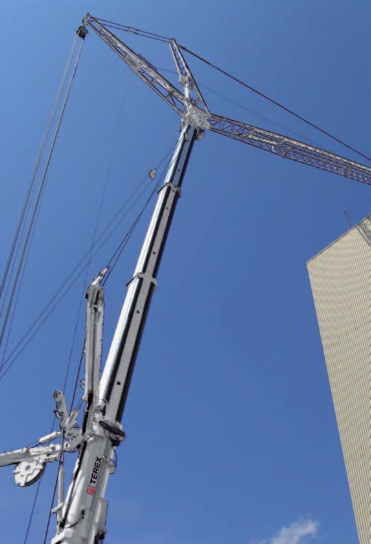 THE FLEXIBILITY YOU WANT Rarely are any two lifts exactly the same. This is why Terex offers options to configure your crane for your exact application.