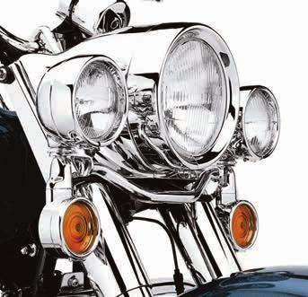 (Does not fit with Fairing Bra P/N 57800-00.) 2. 69622-99B Passing Lamp. Fits 62-later models equipped with Original Equipment or accessory Auxiliary Lamp Kits. Sold in pairs. 3.