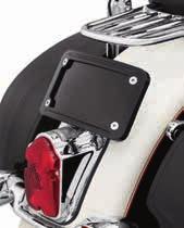 Designed to replace the upright license plate mount, the front frame cover hides the plate s holes and raw edges and the solid backing plate conceals the unfinished rear side of the plate.