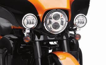 678 LIGHTING Headlamps LED DAYMAKER LED LAMPS Cut through the night. Harley-Davidson LED Lamps are brighter and whiter in color and provide a superior light pattern over standard incandescent lamps.