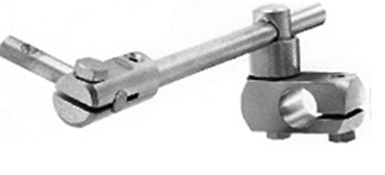 position 18 bracket arm 1 diameter bracket clamp hole for attachment to facility